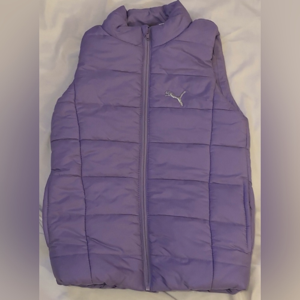 Puma girls 7-8 sleeveless jacket